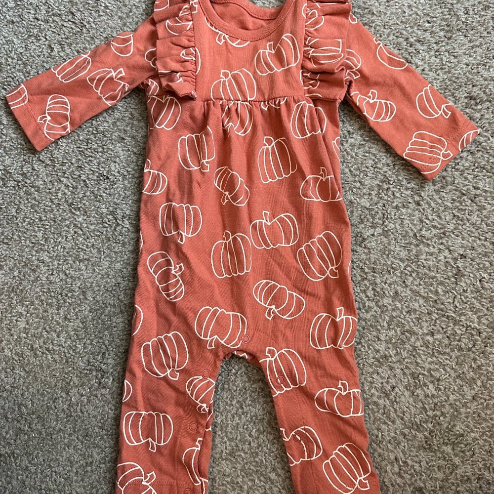 0-3M Cat & Jack Pumpkin Onesie